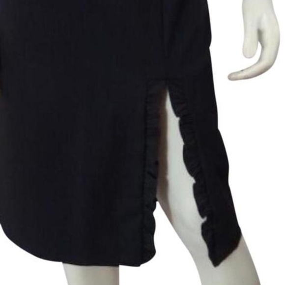 TRINA TURK * RUFFLE SPLIT PENCIL SKIRT - Picture 3 of 5